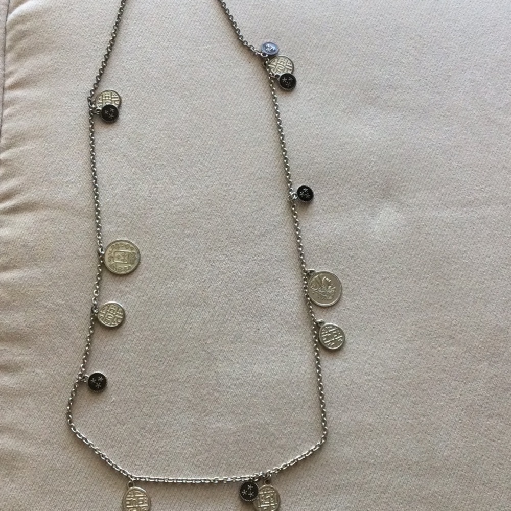 Long coin necklace